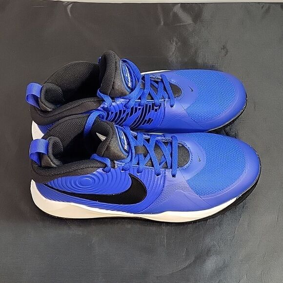 BRAND NEW NIKE TEAMHUSTEL ROUND TOE LACE-UP CLOSURE GENUINE LEATHER SNEAKER - Picture 6 of 16